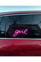 In-Car Neon Led Light Decoration Girl (12 Volt with Suction Cup Pink) - 2