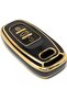 Audi A4 A5 A6 A7 Q5 Q7 2007-2016 Smart Black Auto Key Remote Control Case - 2