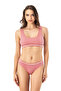 Women's Ribbed Padded Bustier - Bikini Bottom and Top Set |
