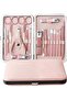 18-Piece Professional Pedicure And Manicure Tool Kit Rose Gold