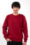 Unisex Cotton Lu Soft Sweatshirt Comfortable Fit Breathable Daily Sports Casual Sweatshirt Claret Red