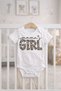 100% Cotton Mama's Girl Snap Fastener Unisex Baby Bodysuit - 6