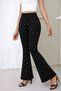 Girl's Stone Detailed Spanish Flared Leggings Pants