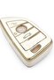 Bmw G30,G20,G10,G40 Smart 3 Button Nano High Quality Silicone Remote Control Cover White Gold - 3