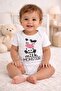 100% Cotton Milk Monster Snap Fastener Unisex Baby Bodysuit - 4