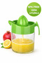 300 ml Manual Citrus Juicer Lemon Orange Squeezer with Bpa Free Glass Chamber Green - 3