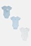 Toddlers Boy 3Packs Graphic Print Short Sleeve Bodysuit Set, Multicolor - 4