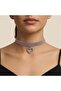 Choker Pink Stone Heart Choker Necklace - 2