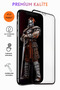 واقي زجاجي كامل التغطية متوافق مع هاتف iPhone 12 Pro Max من 4 قطع - إطار أسود