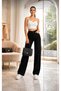 Senna 90's Women's Black Super High Waist Loose Lycra Wide Leg Denim Jeans - 5