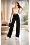 Senna 90's Women's Black Super High Waist Loose Lycra Wide Leg Denim Jeans