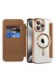 iPhone 15 Pro SmartMag Book Case, brown