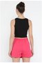 Set of 3 Women's Ribbed Knit Crew Neck Cropped Blouses - 3