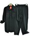 Plus Size Women's Linen Tunic Shirt and Pants Set - 2