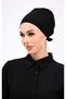 Lycra Seamless Black Underwear Women's Hijab Tie-On Non-Slip Inner Underwear-Black - 6