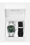 Mens Silver Tone Analog Watch Box Set - 6