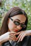 Gg Black Frame Black Glass Sunglasses - 5