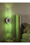 مصباح حائط LED بتصميم عصري من Bubbleflux مقاس 31 سم - مصباح حائط - فضي - كهربائي - يتم التحكم فيه عن طريق RGB - 7