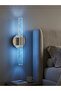 مصباح حائط LED بتصميم عصري من Bubbleflux مقاس 31 سم - مصباح حائط - فضي - كهربائي - يتم التحكم فيه عن طريق RGB - 8