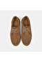 Men's Dark Beige Lace-Up Nubuck Leather Casual Shoes - 6