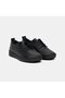 Women's Black Leather Sports Shoes with Rubber Laces