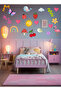 Flamingo Children's Room Wall Sticker Rainbow Fruit Figured Baby Kids Room Decorative Wall Ornament - 2