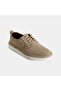 Men's Beige Lace-Up Suede Casual Shoes - 6