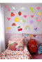 Flamingo Children's Room Wall Sticker Rainbow Fruit Figured Baby Kids Room Decorative Wall Ornament - 3