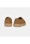 Men's Dark Beige Lace-Up Nubuck Leather Casual Shoes - 5