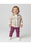 Girl's Holiday Set with Linen Jacket and Trousers, 3-Piece Holiday Set, 0-6 Years Old, Stylish Combination
