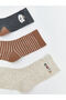 Rmz Gi̇yi̇m Farkiyla Embroidered Baby Boy Socks 5-Piece Set - 2