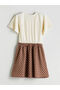 Girls' Crew Neck Dress - 4