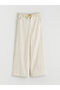 Two Mt Shop Quality Lcw Kids Ecru Striped Girls' Pants with Elastic Waist - 3