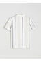 Esvab • Modern & Distinctive Devrik Roba Collar Striped Pique Men's T-Shirt - 2