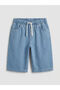 Indigo Boys' Jean Shorts with Elastic Waist