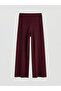 Nevavm Women's Wide Leg Knitwear Pants with Elastic Waist and Difference in Color - 5