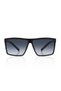 Ryan Unisex Vintage Black Ultra Light Uv400 Protected Sunglasses - 3