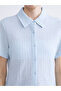Lcw Everyday Blue Textured Women's Shirt - 3