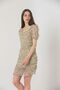 Stone Black Boat Neck Short Sleeve Dress |   Vmd1619 - 4