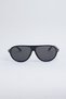 Torino Unisex Vintage Black Ultra Light Uv400 Protected Sunglasses - 4
