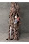 Stylish printed front-opening abaya set (including headscarf), suitable for vacations - 5