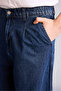 Flexible Waisted Barrel Fit Dark Blue Men's Jean Trousers F8996Ax/Nm34 - 6
