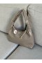 Soft Leather Look, Drawstring Strap, Casual, Stylish, Mink Women's Shoulder Bag En35 Length20 - 3