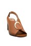 2108518Y Women's Genuine Leather Summer Heeled Shoes - 2
