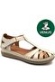 25033540 Women's Genuine Leather Closed-Front Anatomical Sole Daily Sandals