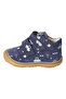 Carly Genuine Leather Ergonomic Barefoot First Step Shoes - Navy Blue - 3