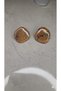 Tweedé Vintage Textured Earth-Tone Polymer Clay Earrings – Handmade Winter Collection - 3