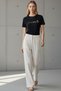 Women's Black Paradise Printed T-Shirt – Crew Neck Short Sleeve Cotton Basic Casual T-Shirt - 2