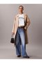 Women's Ss Boxy Fit Heritage Graphic Detailed Crop T-Shirt