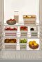 6-Piece Refrigerator Organizer Organizer Multi-Purpose Cabinet Organizer White 12X30X14 cm - 2